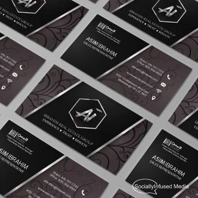 Ibrahim Real Estate Business Card Design