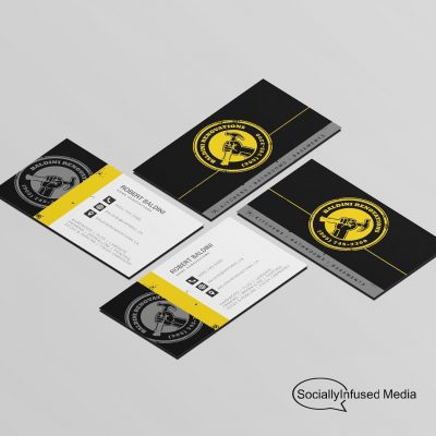 Construction Company Business Card Design