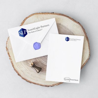 SearchLight Partners stationary amd branding