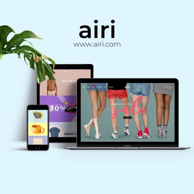 Airi website design