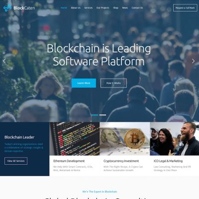 Blockaten's new website design.