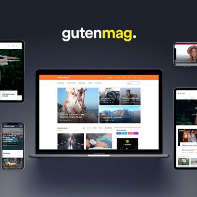 Fully responsive website for gutenmag.