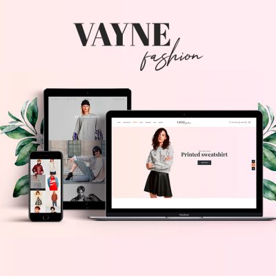 Website design for Vayne Fashion