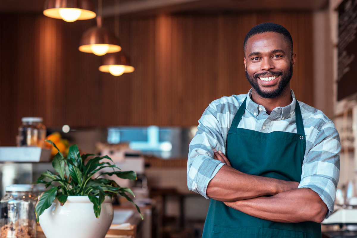 Young entrepreneur with arms crossed