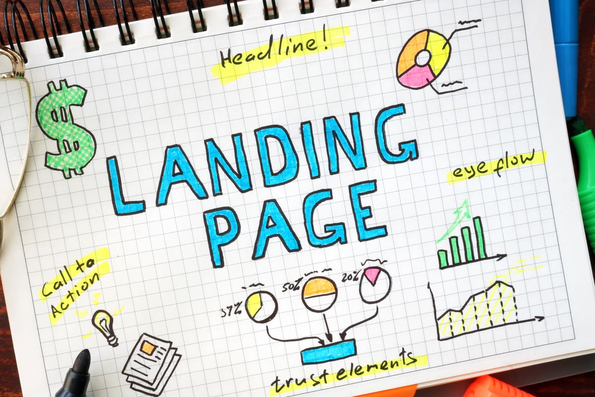 Designing a landing page