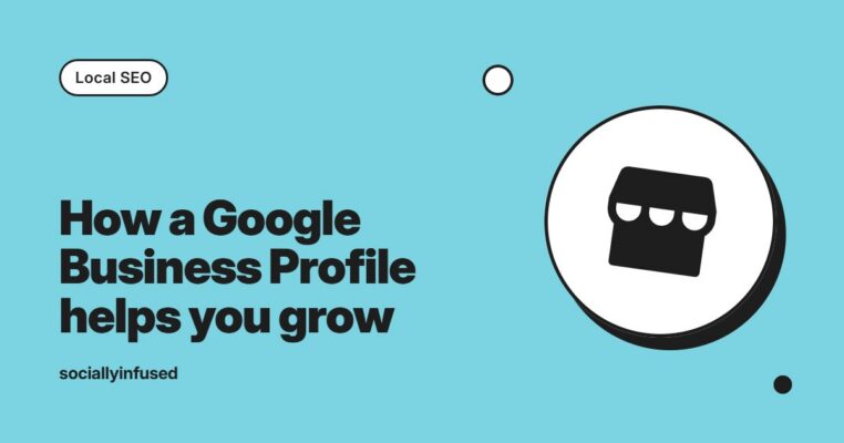 An iPhone showcasing the Google My Business app for business owners.