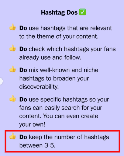 According to Instagram, you should be using no more than 3 to 5 hashtags per post.