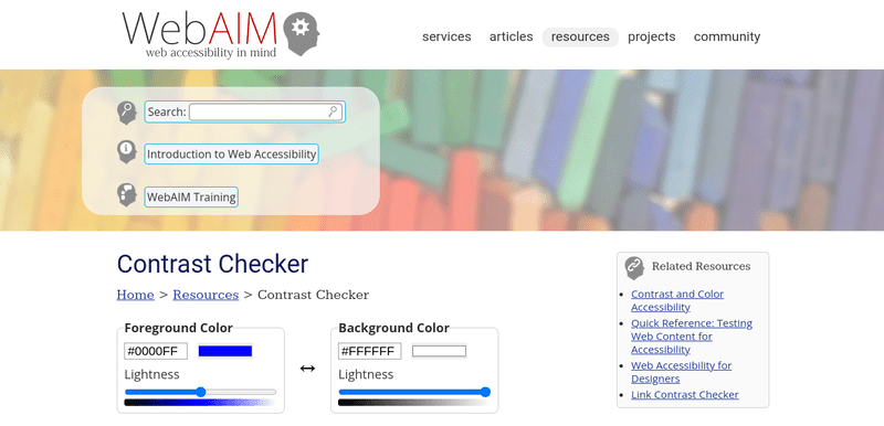 A contrast checker can help you address contrast-related issues on your website.