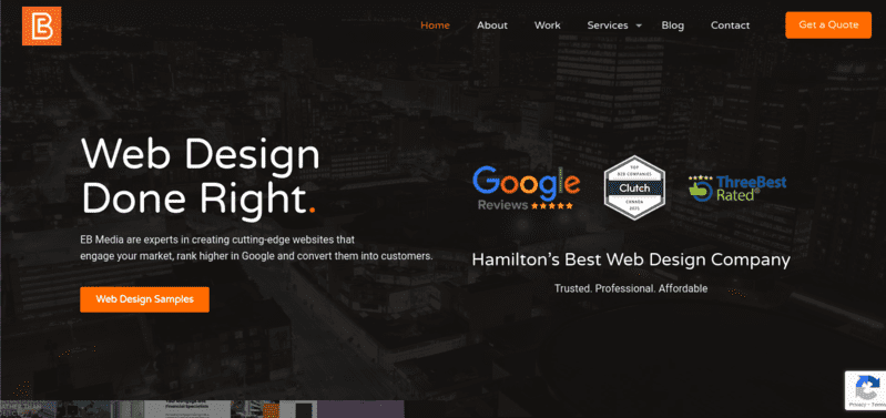 EB Media is in the running for best digital marketing agency in Hamilton.